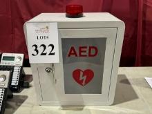 AED DEFIBRILLATOR CABINET, WALL MOUNTED