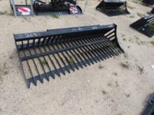 84" skid steer rock bucket