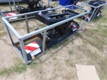 72" skid steer 4-way push blade