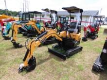 2023 DIGGIT EM15 mini excavator, 2 post canopy, 7" rubb