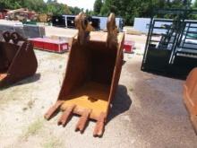 Fleco 42" excavator bucket, fits CAT