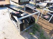 skid steer auger attachment (3) heads 6", 12", 16"