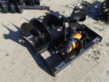 2024 WOLVERINE skid steer auger drive & bit attachment,