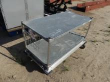 4FT X 2FT Metal Cart on Wheels