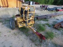 4" water pump, electric on signle axle trailer