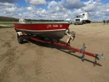 1979 Lund 16ft Boat, 1979 Calk Trailer (R)