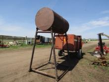 300 gal. fuel barrel with stand (M)
