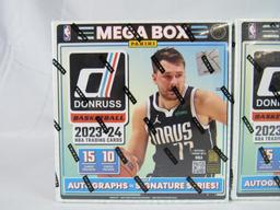 Lot (2) 2023-2024 Panini Donruss Basketball Sealed Mega Boxes- Victor Wembanyama RC Year!