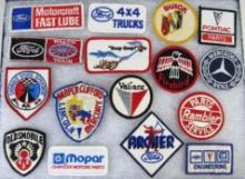 Excellent Lot Vintage Sewn Patches All Automotive-Buick, Mopar, Oldsmobile, Ford, Rambler+++