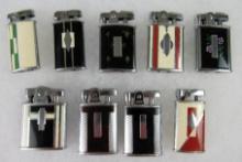 Excellent Lot Antique Ronson Art Deco Enameled Cigarette Lighters