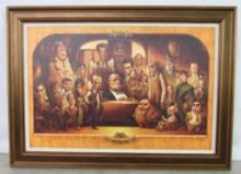 Rare Limited Edition Giclee "Mai Tradire La Famiglia" Godfather Characiture by David O'Keefe