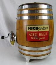 Antique Richardson Root Beer "Oak Barrel" Soda Fountain Dispenser