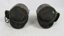 Pair Antique 1920's/30's Arrow Brand Automobile Turn Signal Directional Lights
