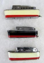 Lot (3) Vintage Sarome (Japan) "Cruiser" Ship Lighters