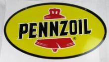 Excellent Pennzoil Metal Oil Sevice Station Double Sided Metal Sign