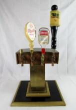 Antique Perlick Brass Beer Tap Fountain Head Dispenser- 4 Spout