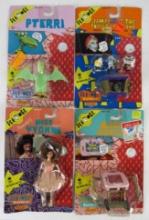 Lot (4) Vintage 1988 Matchbox Pee-Wee Herman Figures MOC
