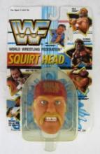 Vintage 1990 WWF Hulk Hogan Squirt-Head Toy Sealed on Card