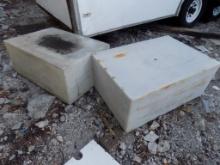 TWO ROTO MOLDED WATER TANKS APPROX 36X24X15