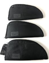 LOT (3) ROMA NYLON PISTOL POUCHES 14" X 6.5"