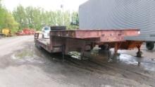 96" x 42' 1969 ROGERS TRIPLE AXLE LO BOY, 11' & 31' decks, 6' flip over ramps, out riggers, +