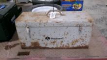 LARGE TOOLBOX w / CLEVISES & PINS