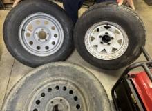 Trailer Tires & Wheels 215/70R14 & 205/75R15