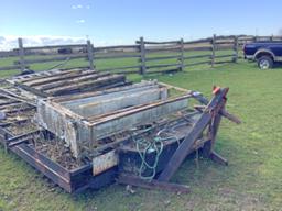 Steel Flatbed Trailer With Racks