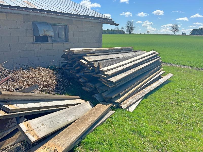 Pile of Assorted Used Lumber - Approx. 80 Boards