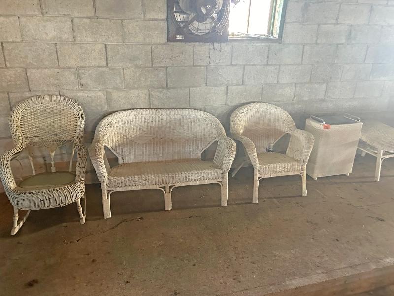 5 Pieces of Wicker Furniture