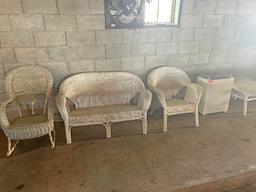 5 Pieces of Wicker Furniture