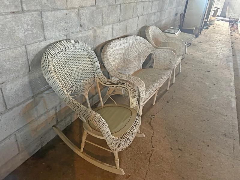 5 Pieces of Wicker Furniture