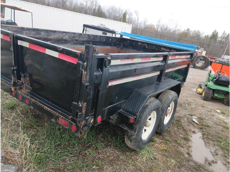 12'x7' Tandem Dump Trailer Sells With Ownership