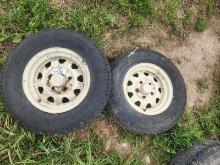 4 Tires - 2 - 15", 2 - Tractor Tires