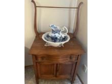 Antique Wash Stand and Set