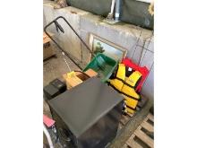 Bed Risers, Lawn Spreader, Life Jackets, Etc.