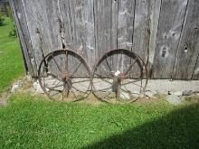 2 Small Steel Wheels
