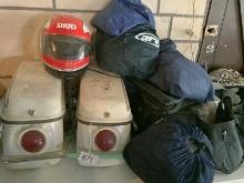 Saddle Bags, Used Helmet & Bags