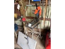 Chop Saw, Roller Stand, Dolly Stand & Cord