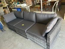 Brand New 6pc Charcoal Gray Resin Outdoor Patio Furniture Set