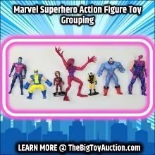 Marvel Superhero Action Figure Toy Grouping