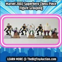 Marvel 2003 Superhero Chess Piece Figure Grouping