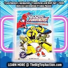 Transformers Animated "Transform and Roll Out" 2008 Botcon Convention Promo Poster