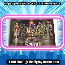 G.I. Joe Sigma Six 2005  24" X 17" Exclusive Promo Poster