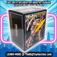 Fans Toys FT 08 Grinder Iron Dibots No 5 Dinobot Grimlock  BOX ONLY - NO FIGURE