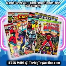 Captain Marvel, Vol. 1  Vintage Marvel Comics Comic Book Grouping