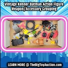 Vintage Kenner Batman Action Figure Weapon/Accessory Grouping