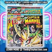 Captain Marvel, Vol. 1  Vintage Marvel Comics Comic Book Grouping