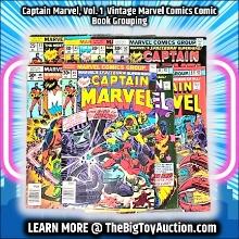 Captain Marvel, Vol. 1  Vintage Marvel Comics Comic Book Grouping