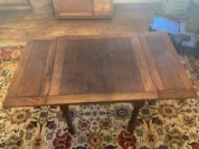Vintage extendable dining table. 30" T x 53" W x 29" D